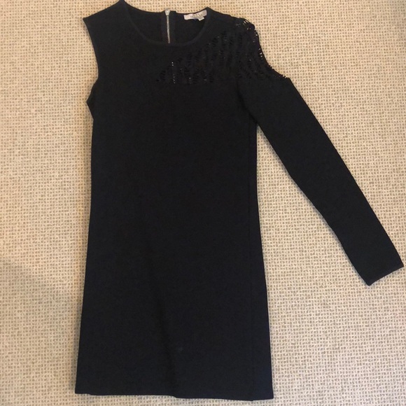 ZARA black one shoulder dress - Picture 2 of 5